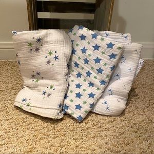 Aden + Anais swaddle blankets